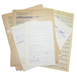 VIAN : Deux manuscrits autographes, avec variantes, de la chanson de Boris Vian intitulée 