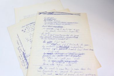 VIAN : Deux manuscrits autographes complets de la chanson de Boris Vian intitulée 