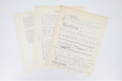 VIAN : Ensemble complet des manuscrits et du tapuscrit de la chanson de Boris Vian intitulée 