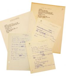 VIAN : Manuscrit autographe complet et en partie inédit de toutes les versions de la chanson de Boris Vian intitulée 