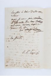 VIGEE LE BRUN : Lettre autographe signée à la peintre Hortense Haudebourt-Lescot - Signiert, Erste Ausgabe - Edition-Originale.com