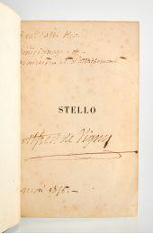 VIGNY : Stello - Libro autografato, Prima edizione - Edition-Originale.com