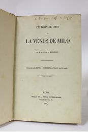 VIGNY : Un dernier mot sur la Vénus de Milo - Libro autografato, Prima edizione - Edition-Originale.com