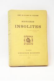 VILLIERS DE L'ISLE-ADAM : Histoires insolites - First edition - Edition-Originale.com