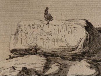 Voyage dans la Basse et Haute Egypte : 1. Blocs de granit. 2. Carrières de granit. (Planche 68).<br /> - Erste Ausgabe - Edition-Originale.com