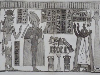 Voyage dans la Basse et Haute Egypte : Manuscrit trouvé dans l'enveloppe d'une momie. (Planche 136).<br /> - Prima edizione - Edition-Originale.com