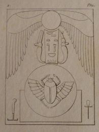 Voyage dans la Basse et Haute Egypte : Planche 122. (Figures de divinités et autres bas-reliefs).<br /> - Prima edizione - Edition-Originale.com
