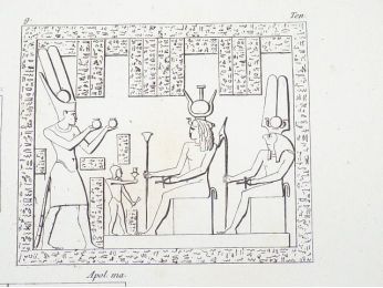 Voyage dans la Basse et Haute Egypte : Planche 127. (Figures de divinités et bas-reliefs).<br /> - Prima edizione - Edition-Originale.com