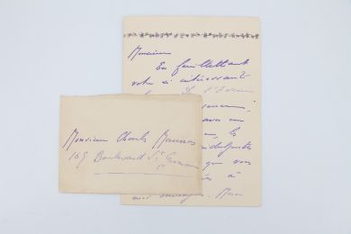 VIVIEN : Lettre autographe signée adressée à Charles Maurras : 