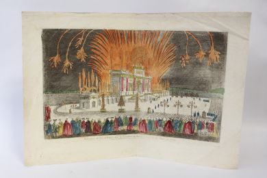 Vue d'optique - Décoration du feu d'artifice tiré à Londres en réjouissance de la paix en 1763 - Erste Ausgabe - Edition-Originale.com