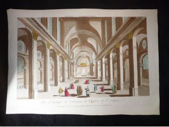 Vue d'optique - L'intérieur de l'église Saint Sulpice - Erste Ausgabe - Edition-Originale.com