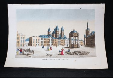 Vue d'optique - Vue de la grande place à Tournay.  - Erste Ausgabe - Edition-Originale.com