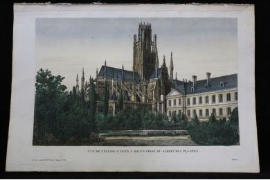 Vue d'optique - Vue de l'église St Ouen à Rouen prise du jardin des plantes - Erste Ausgabe - Edition-Originale.com