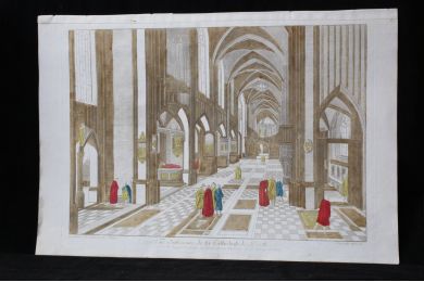 Vue d'optique - Vue intérieure de la cathédrale de Dorth.  - Erste Ausgabe - Edition-Originale.com