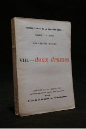 VUILLAUME : Mes cahiers rouges : Deux drames - Edition-Originale.com