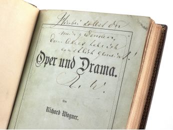 WAGNER : Oper und Drama - Autographe, Edition Originale - Edition-Originale.com