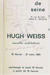 WEISS : Hugh Weiss - Libro autografato, Prima edizione - Edition-Originale.com