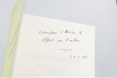 WEYERGANS : Franz et François - Signed book - Edition-Originale.com