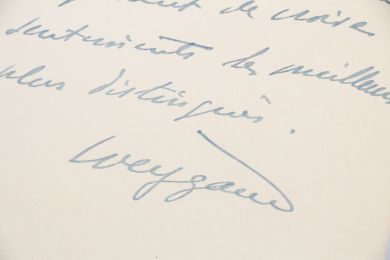 WEYGAND : Carte de visite autographe datée concernant son entrée à l'Académie Française le 11 juin 1931  - Signiert, Erste Ausgabe - Edition-Originale.com