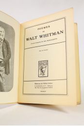 WHITMAN : Poèmes - Edition Originale - Edition-Originale.com