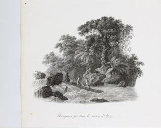 WIED-NEUWIED : Navigation par dessus les rochers d'Ilheós / Halte au forêt - Voyage au Brésil, Dans les années 1815, 1816 et 1817, par S. A. S. Maximilien, Prince de Wied-Neuwied.  - Edition Originale - Edition-Originale.com