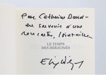 WIESEL : Le temps des déracinés - Signiert, Erste Ausgabe - Edition-Originale.com