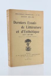 WILDE : Deniers essais de littérature et d'esthétique - Août 1887-1890 - First edition - Edition-Originale.com