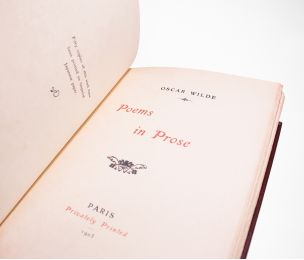 WILDE : Poems in prose - Prima edizione - Edition-Originale.com
