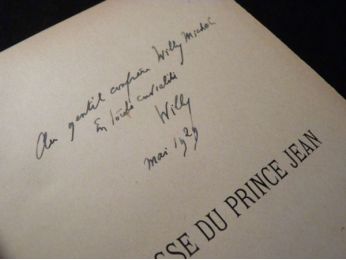 WILLY : La maîtresse du prince Jean - Signed book, First edition - Edition-Originale.com