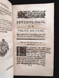 WOLF : Psychologie ou traité sur l'ame, contenant les connoissances que nous en donne l'experience - Prima edizione - Edition-Originale.com
