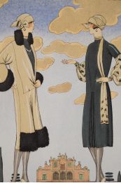 WORTH : Rendez-vous Villa Gori. Robe et manteau de Worth (pl.66, La Gazette du Bon ton, 1924-1925 n°9) - First edition - Edition-Originale.com