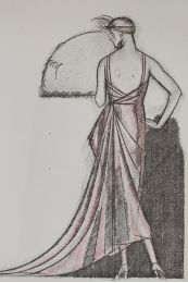 WORTH : Une robe du soir de Worth (pl.39, La Gazette du Bon ton, 1920 n°5) - Edition Originale - Edition-Originale.com