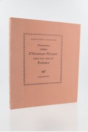 YOURCENAR : Présentation critique d'Hortense Flexner suivie d'un choix de poèmes - Edition Originale - Edition-Originale.com