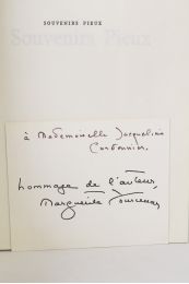 YOURCENAR : Souvenirs pieux - Autographe - Edition-Originale.com