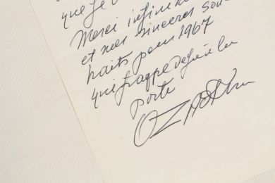ZADKINE : Lettre autographe signée et datée - Libro autografato, Prima edizione - Edition-Originale.com