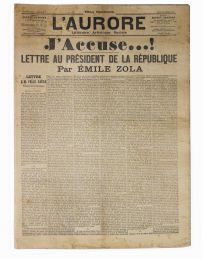 ZOLA : J'accuse! In L'Aurore - Prima edizione - Edition-Originale.com