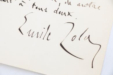 ZOLA : Lettre autographe datée et signée à Octave Mirbeau : 