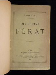 ZOLA : Madeleine Férat - First edition - Edition-Originale.com