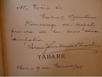 ZORRILLA DE SAN MARTIN : Tabaré - Autographe, Edition Originale - Edition-Originale.com