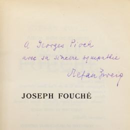 ZWEIG : Joseph Fouché - Libro autografato, Prima edizione - Edition-Originale.com