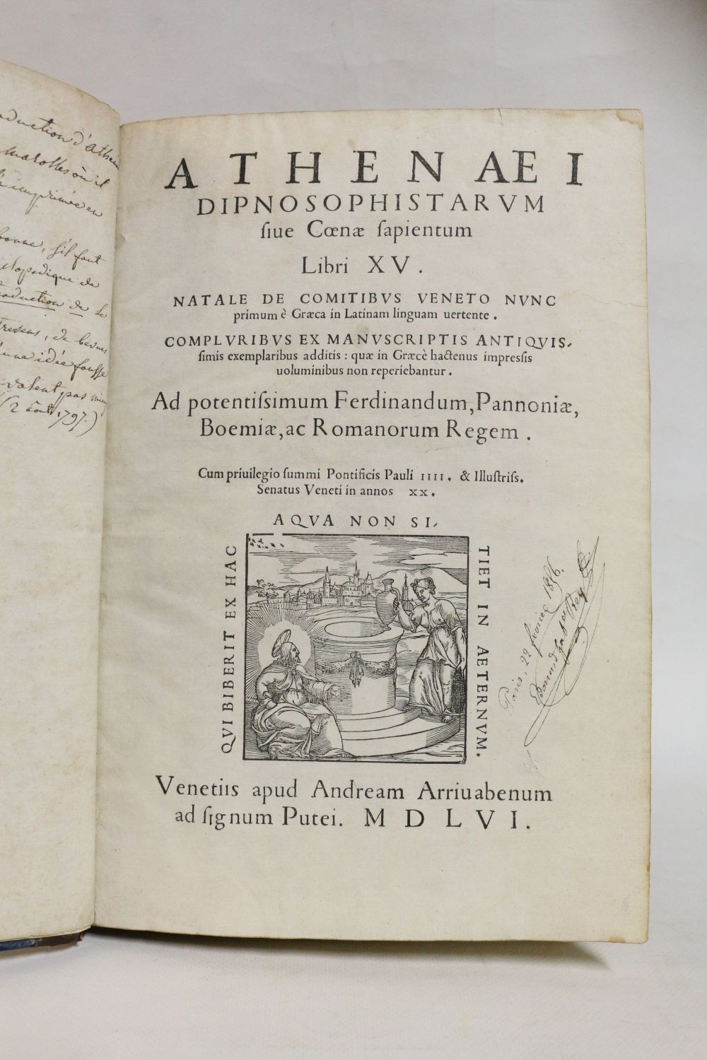 低価即納『ATHENAEI: DIPNOSOPHISTARUM SIUE COENAE SAPIENTUM』1556年ヴェネツィア刊（初版本）アテナイオス『食卓の賢人たち』ラテン語版 画集