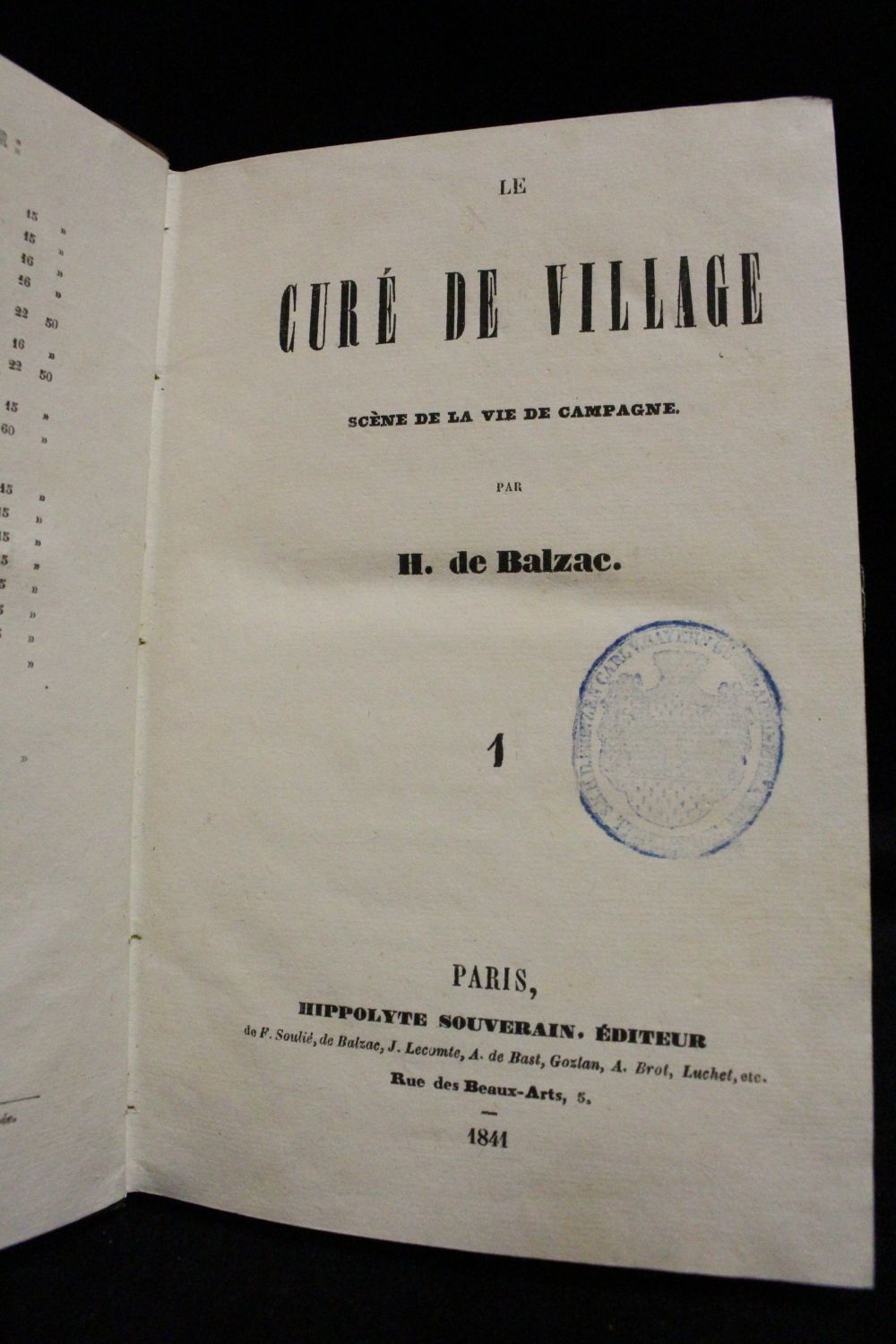 1852年 古書 LE CURÉ DE CAMPAGNE 東大 - www.woodpreneurlife.com