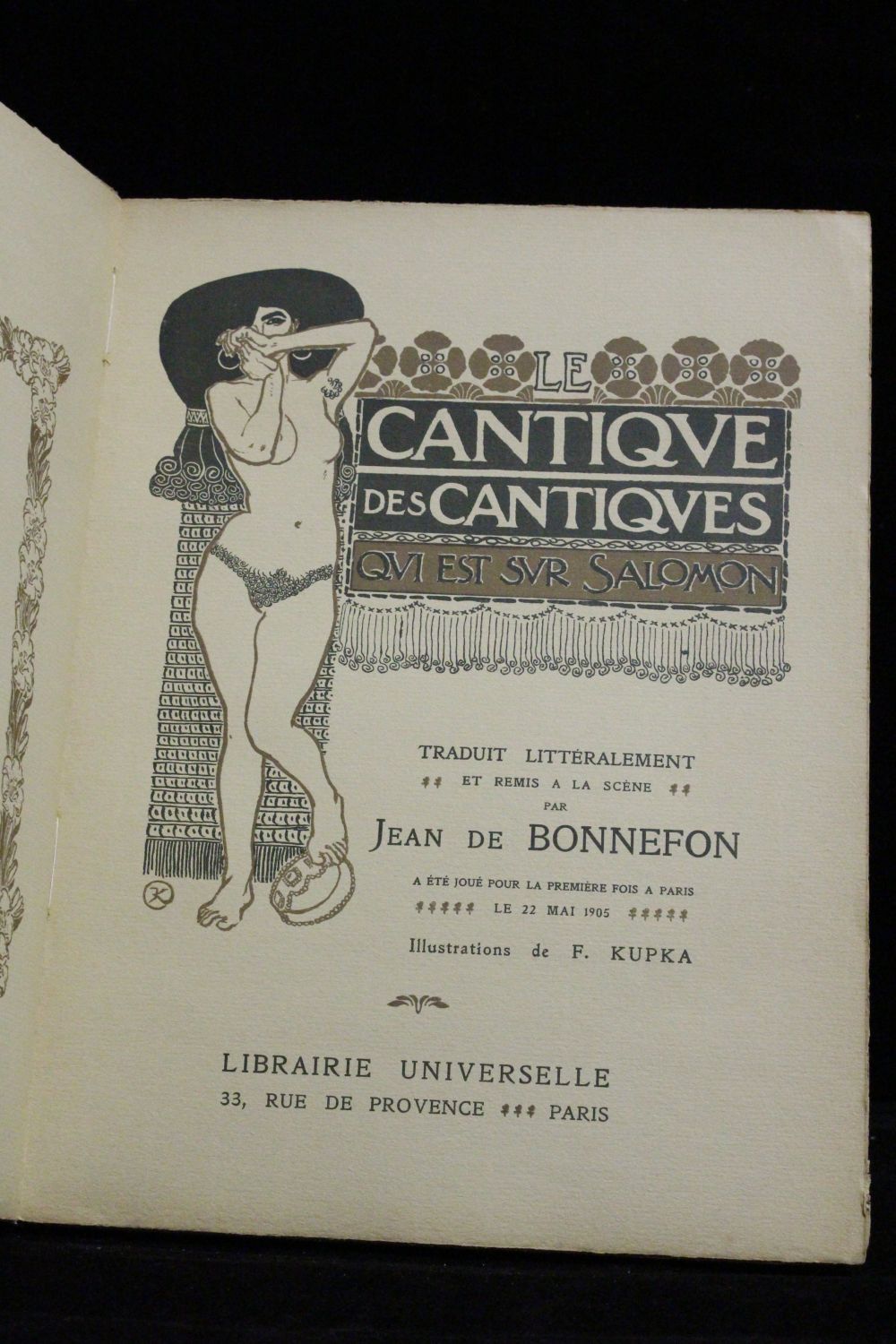 Bonnefon Le Cantique Des Cantiques Qui Est Sur Salomon Edition Originale Edition