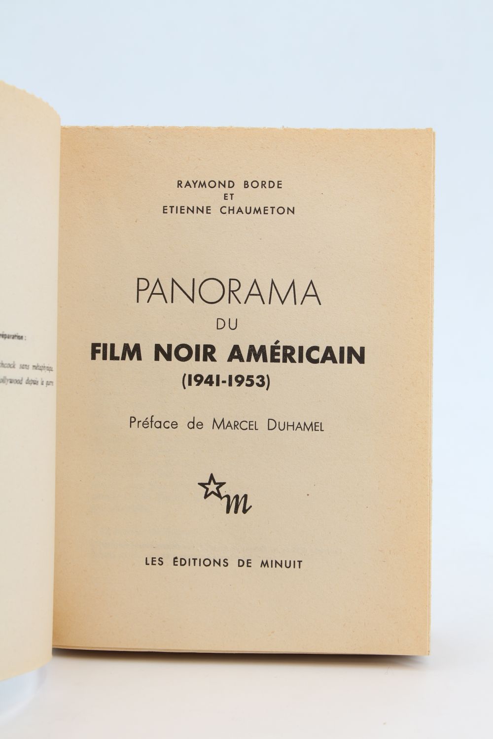 BORDE : Panorama Du Film Noir Américain (1941-1953) - Edition Originale ...