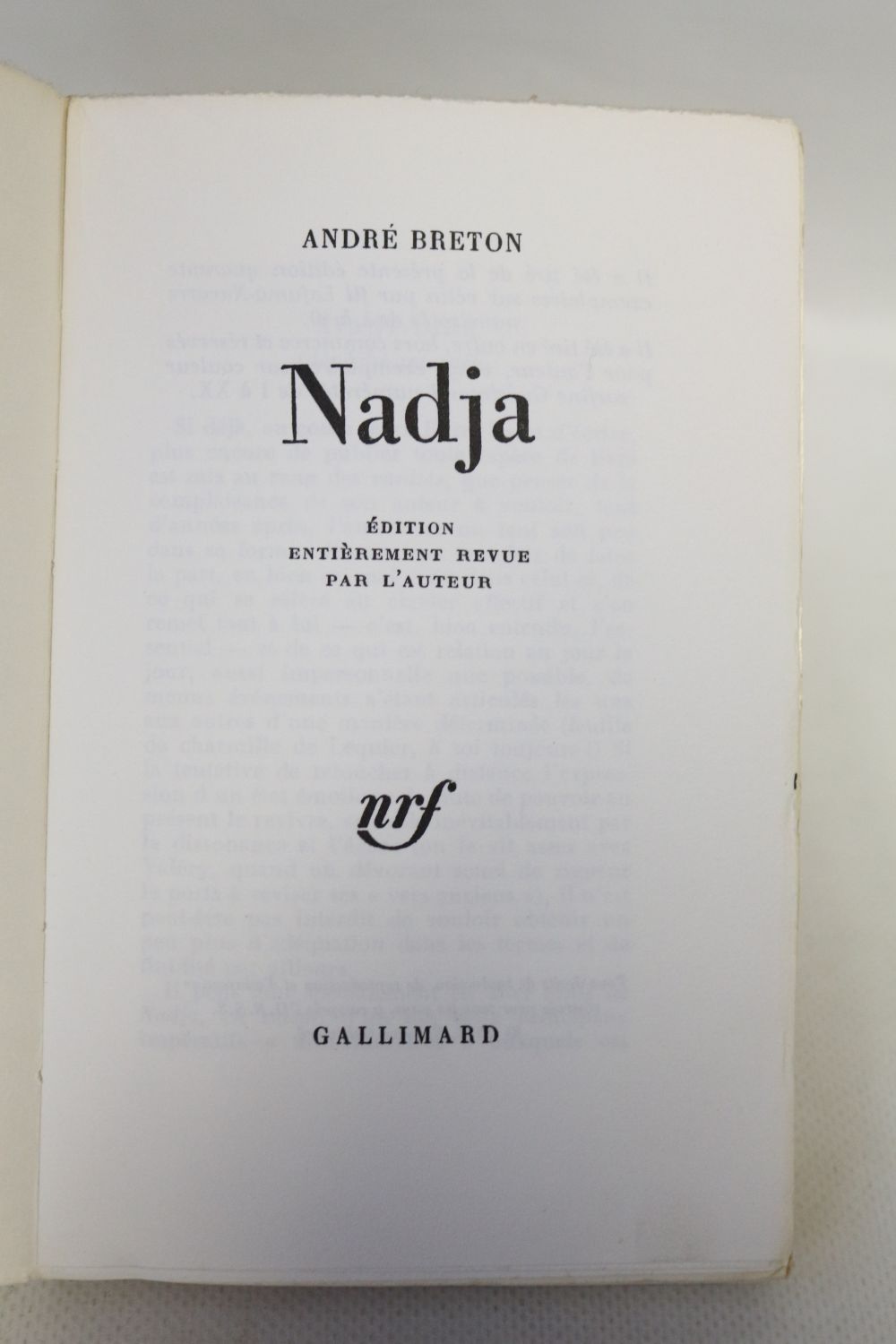 BRETON : Nadja - First edition - Edition-Originale.com