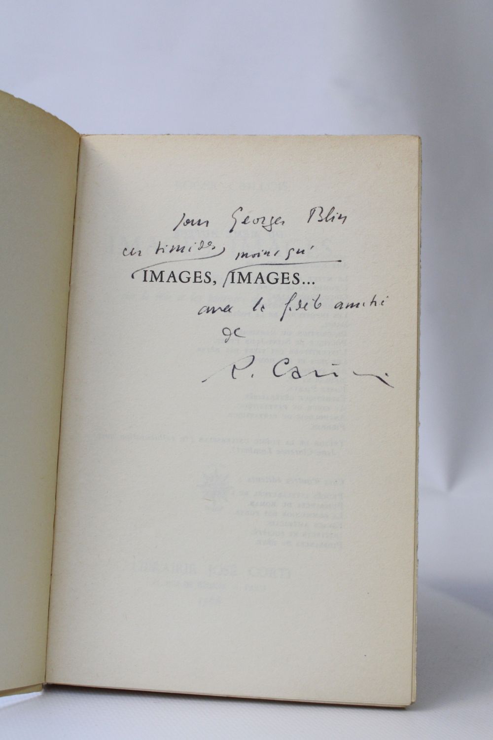 CAILLOIS : Images, images... - Signed book, First edition - Edition ...