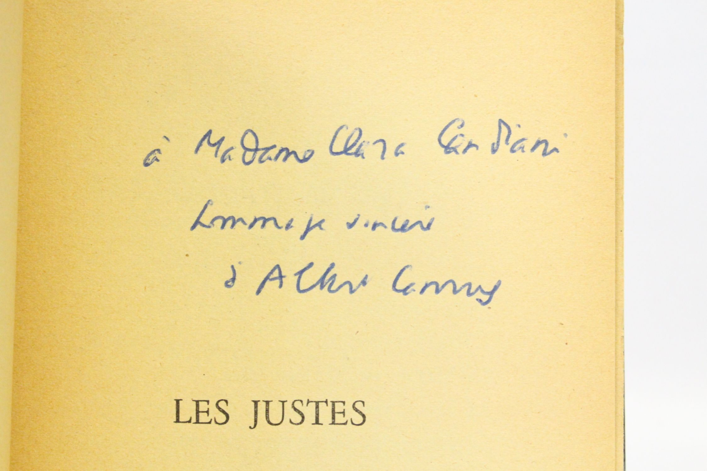 CAMUS : Les justes - Signed book, First edition - Edition-Originale.com