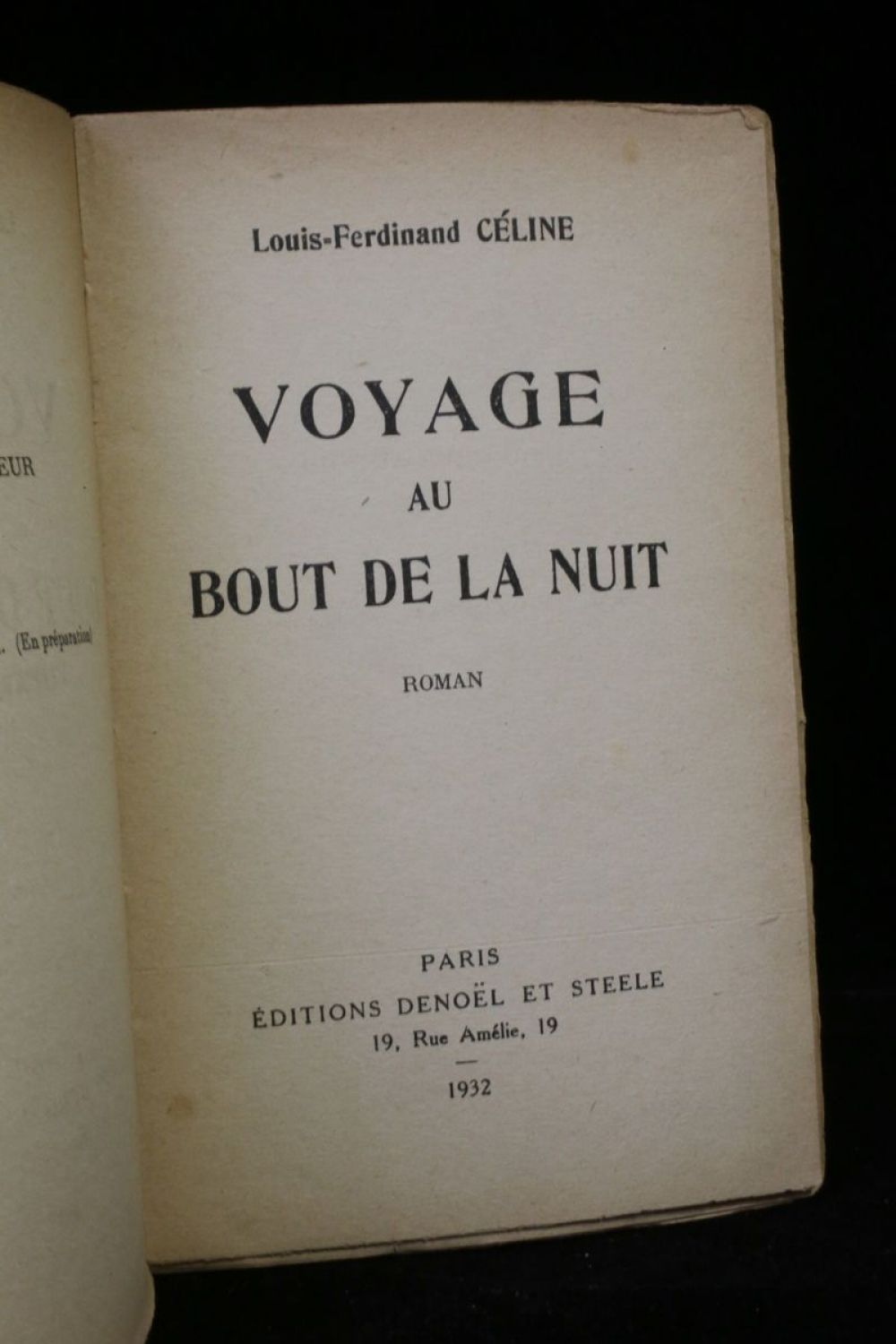 CELINE : Voyage au bout de la nuit - Edition-Originale.com