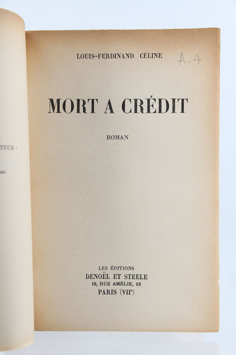 CELINE : Mort à Crédit - First edition - Edition-Originale.com