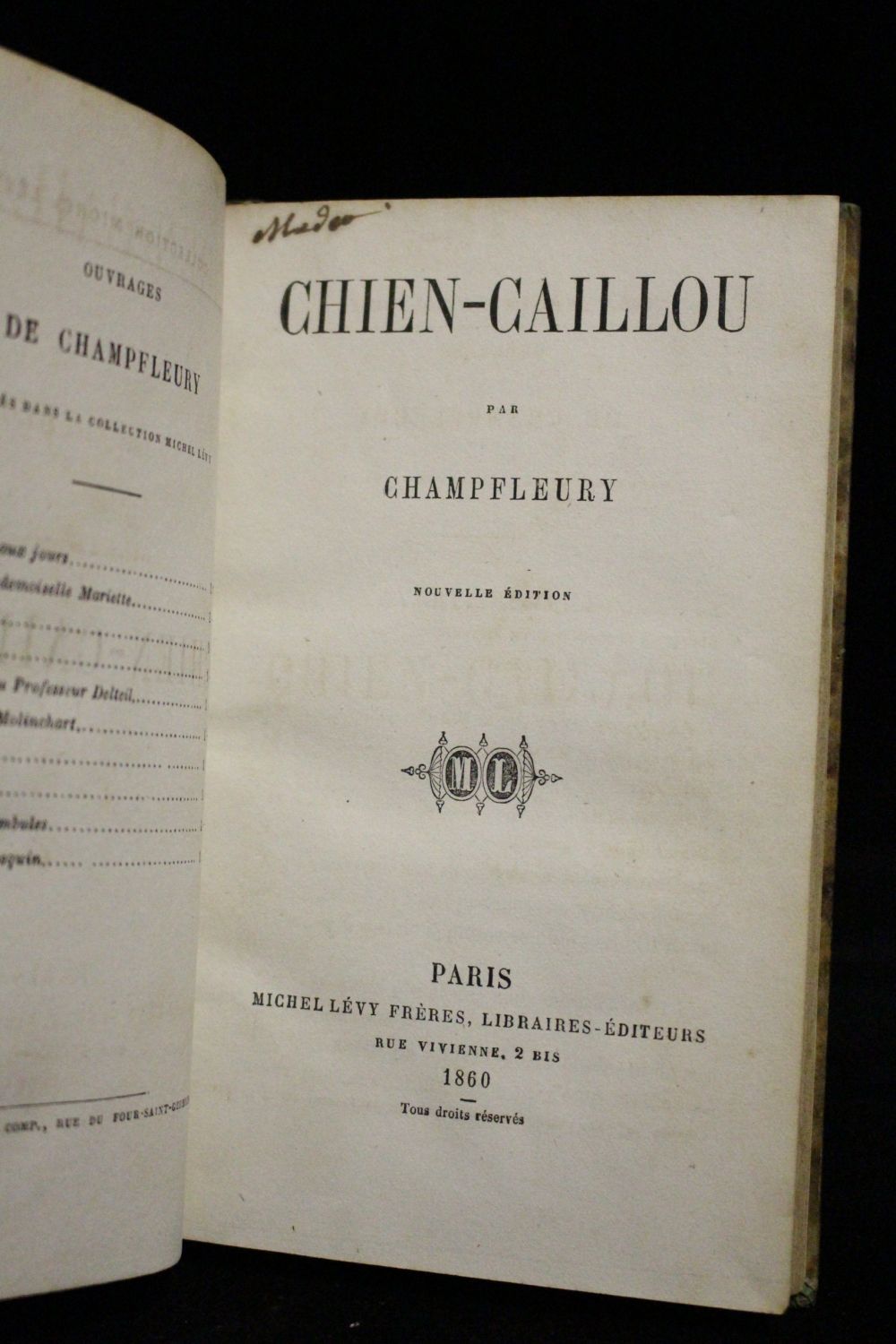 CHAMPFLEURY : Chien-caillou - Edition-Originale.com